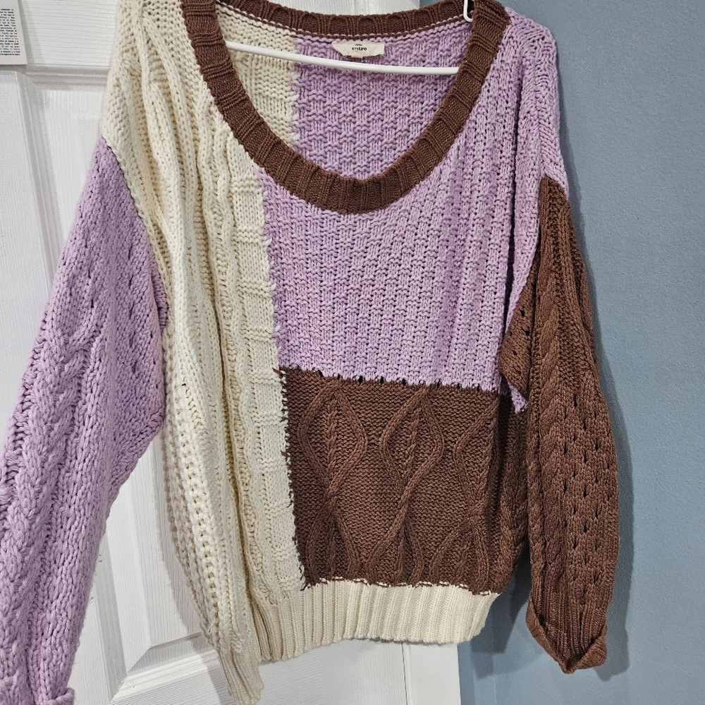 Color block sweater
